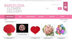 Desktop Screenshot of barcelonaflowerdelivery.com
